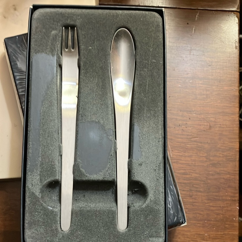 Stainless Steel Fork and Spoon Set